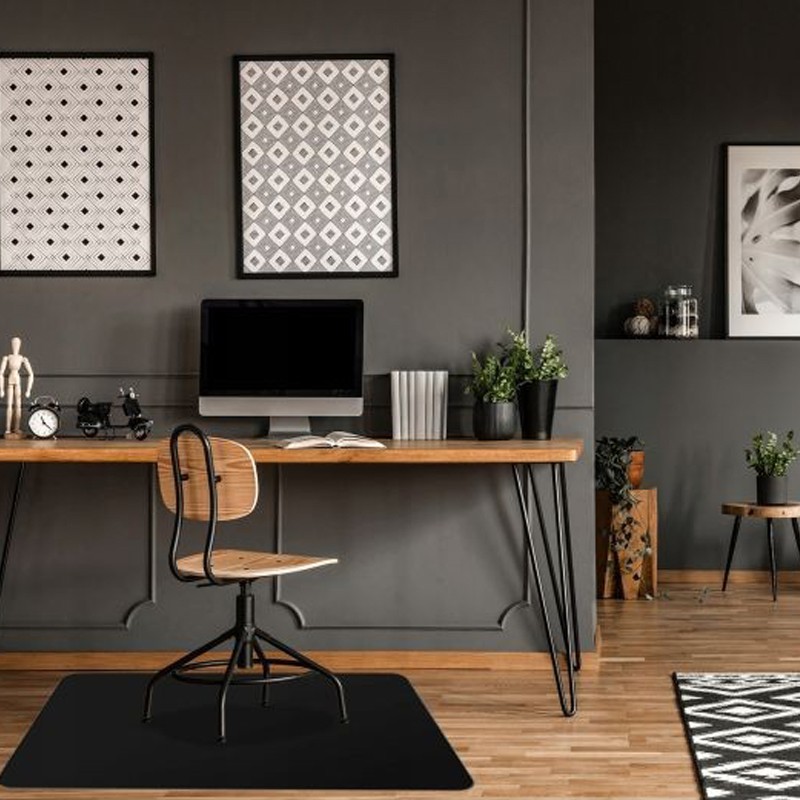 Protectie pentru pardoseala, 140x100 cm, efect oglinda, culoare neagra - imagine 5